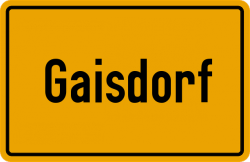 Ortsschild Gaisdorf
