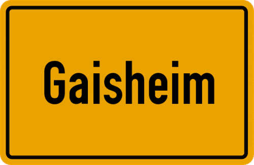 Ortsschild Gaisheim