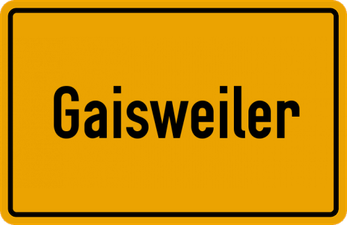 Ortsschild Gaisweiler