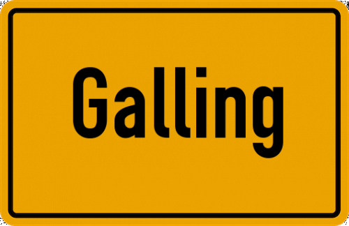Ortsschild Galling
