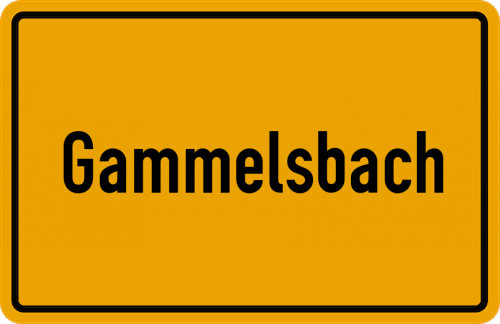 Ortsschild Gammelsbach