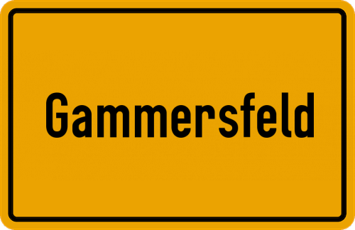 Ortsschild Gammersfeld
