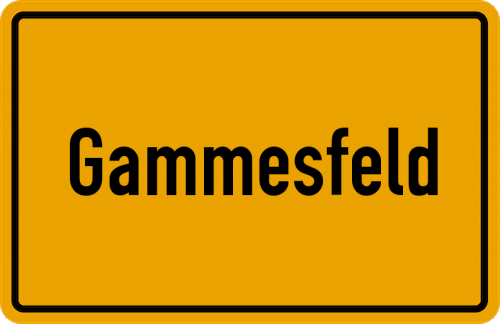 Ortsschild Gammesfeld