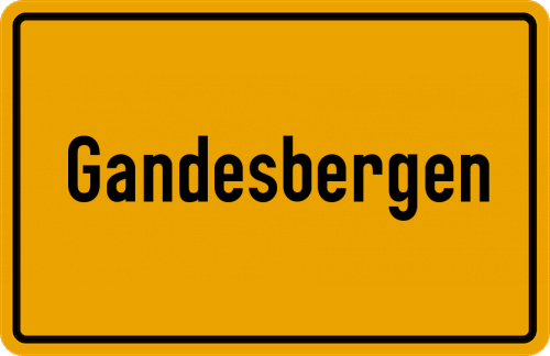 Ortsschild Gandesbergen