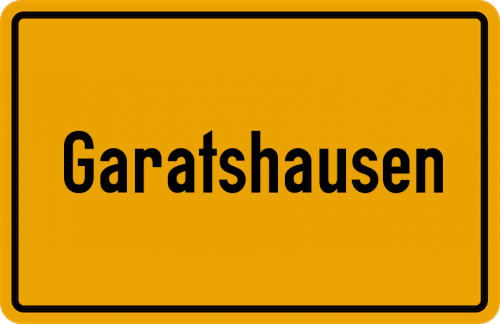 Ortsschild Garatshausen