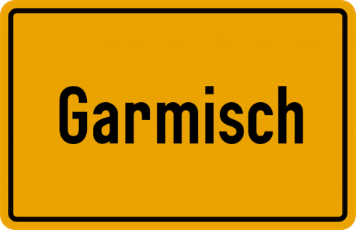 Ortsschild Garmisch