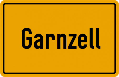 Ortsschild Garnzell