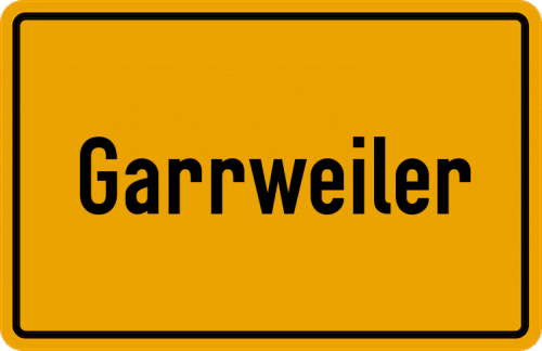 Ortsschild Garrweiler