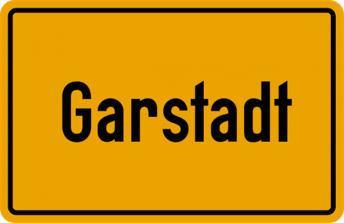 Ortsschild Garstadt
