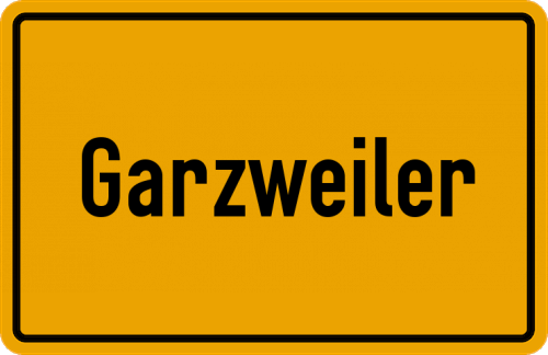 Ortsschild Garzweiler