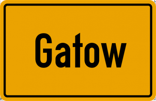 Ortsschild Gatow