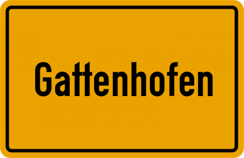 Ortsschild Gattenhofen