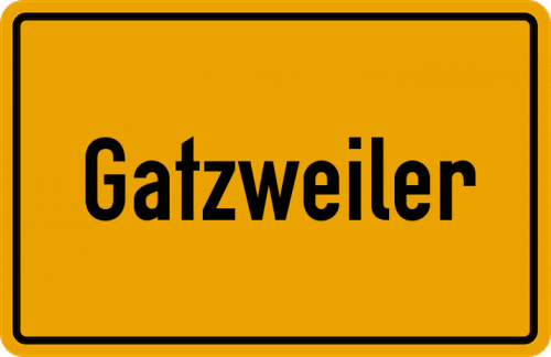 Ortsschild Gatzweiler