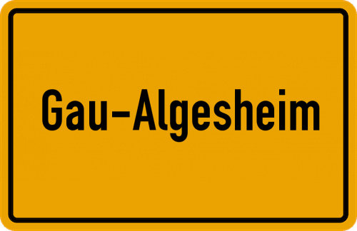 Ortsschild Gau-Algesheim