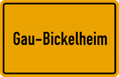 Ortsschild Gau-Bickelheim