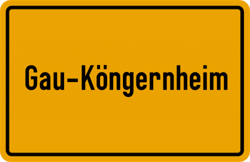 Ortsschild Gau-Köngernheim