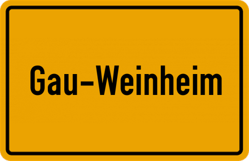 Ortsschild Gau-Weinheim