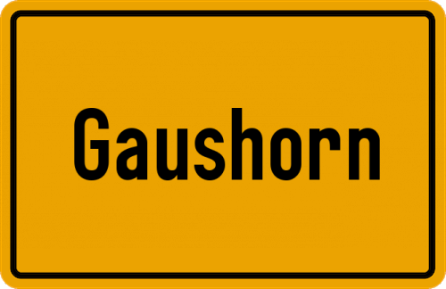 Ortsschild Gaushorn