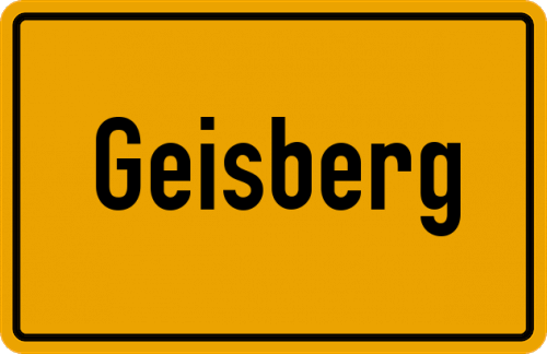 Ortsschild Geisberg