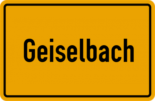 Ortsschild Geiselbach