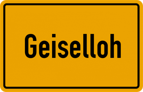 Ortsschild Geiselloh