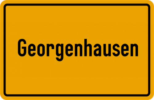 Ortsschild Georgenhausen