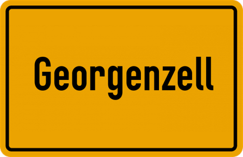 Ortsschild Georgenzell