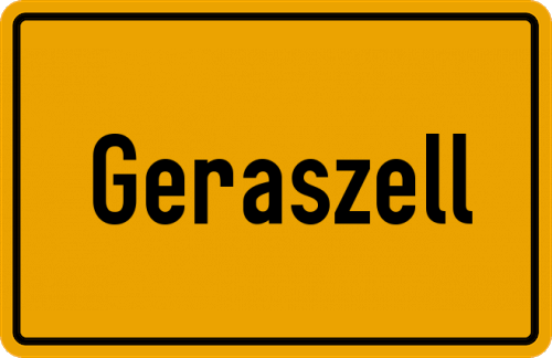 Ortsschild Geraszell