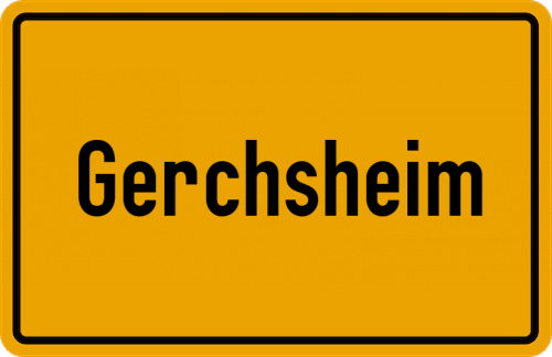 Ortsschild Gerchsheim