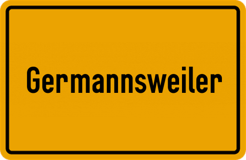Ortsschild Germannsweiler