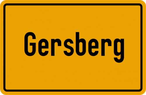 Ortsschild Gersberg