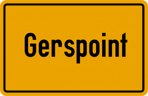 Ortsschild Gerspoint