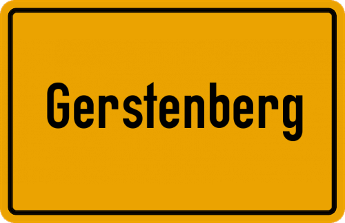 Ortsschild Gerstenberg