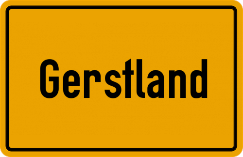 Ortsschild Gerstland