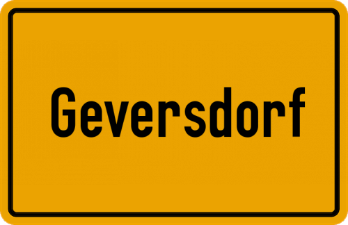 Ortsschild Geversdorf, Niederelbe