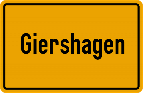 Ortsschild Giershagen