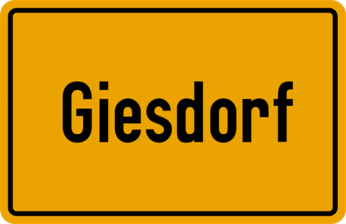 Ortsschild Giesdorf