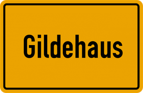 Ortsschild Gildehaus