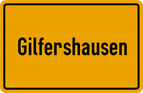 Ortsschild Gilfershausen