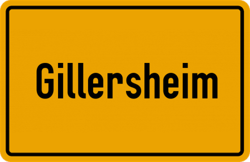 Ortsschild Gillersheim