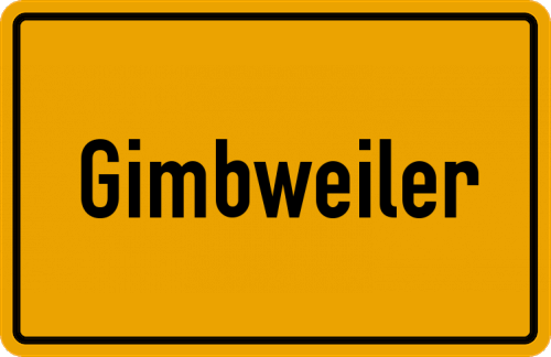 Ortsschild Gimbweiler