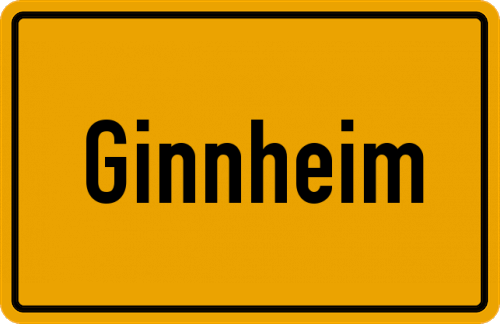 Ortsschild Ginnheim