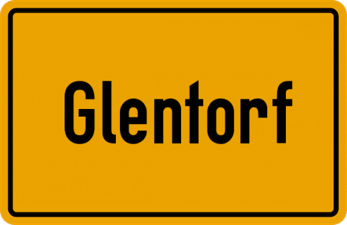 Ortsschild Glentorf