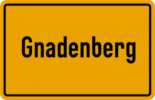 Ortsschild Gnadenberg