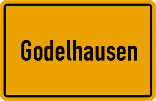 Ortsschild Godelhausen