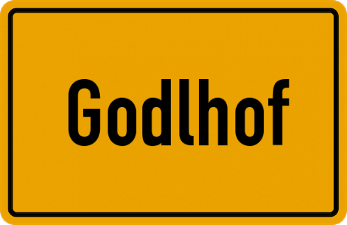 Ortsschild Godlhof