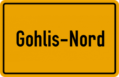 Ortsschild Gohlis-Nord