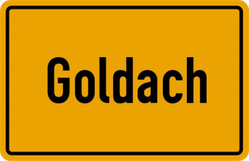 Ortsschild Goldach