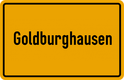 Ortsschild Goldburghausen