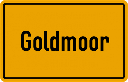 Ortsschild Goldmoor